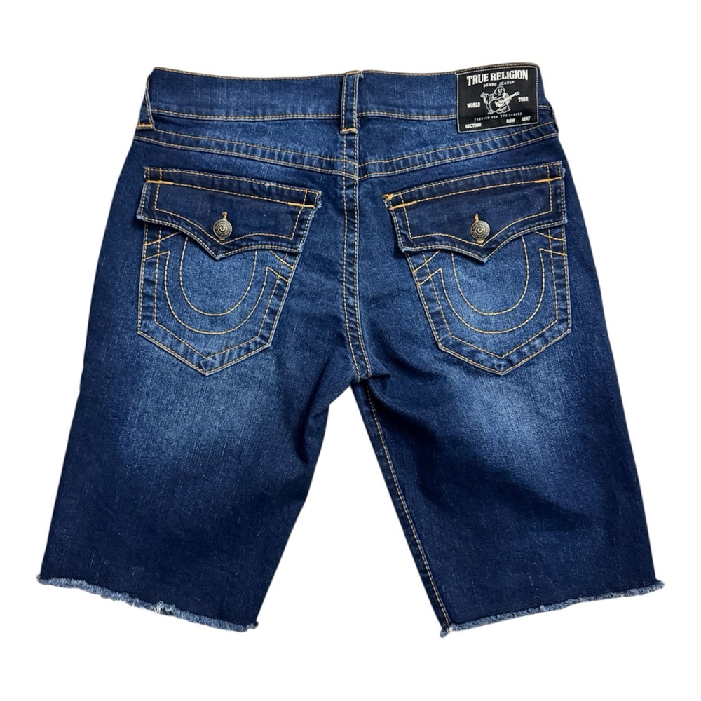True Religion Ricki's Men's Dark Blue Jean Shorts